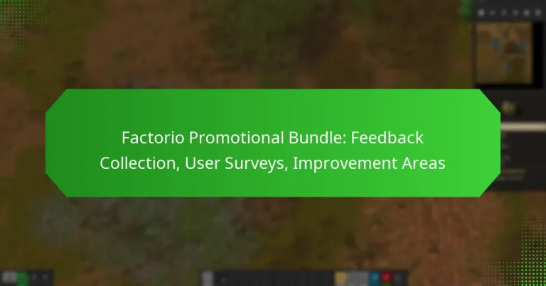 Factorio Promotional Bundle: Feedback Collection, User Surveys, Improvement Areas