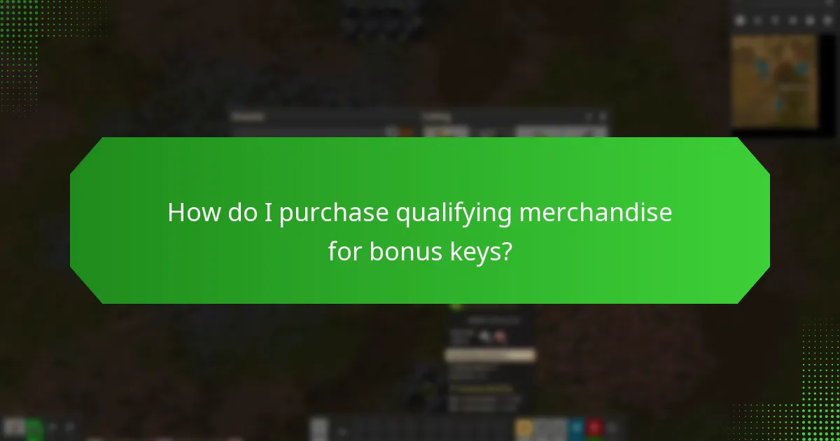 Which merchandise qualifies for Factorio Supporter Bonus Keys?