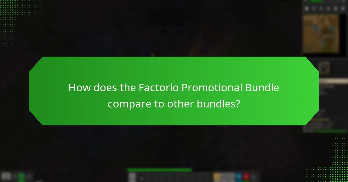 What upgrades are part of the Factorio Promotional Bundle?