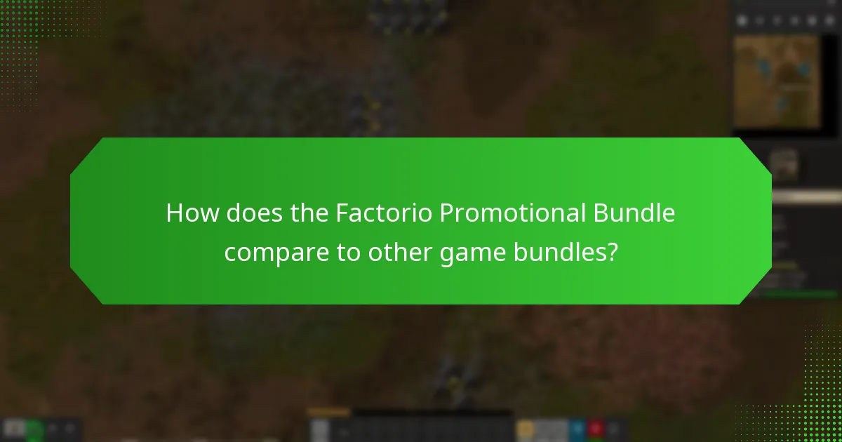 How is user feedback collected for the Factorio Promotional Bundle?