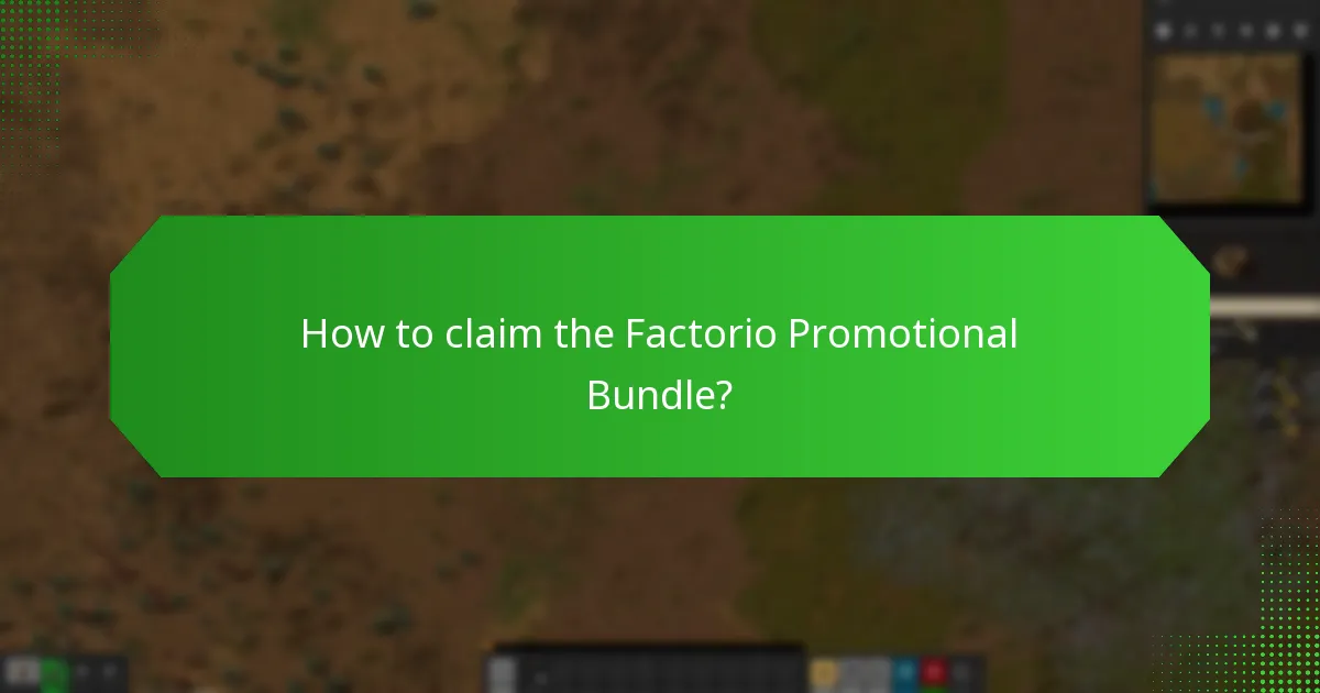 Where is the Factorio Promotional Bundle available?