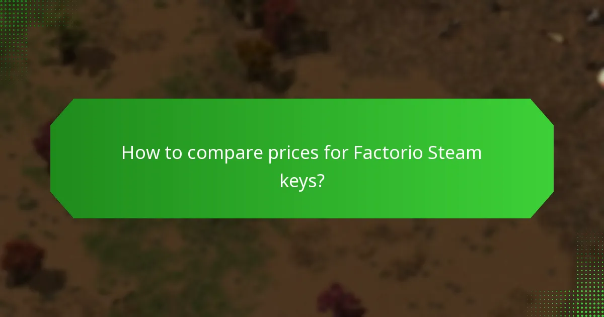 What are the current market trends for Factorio Steam keys?