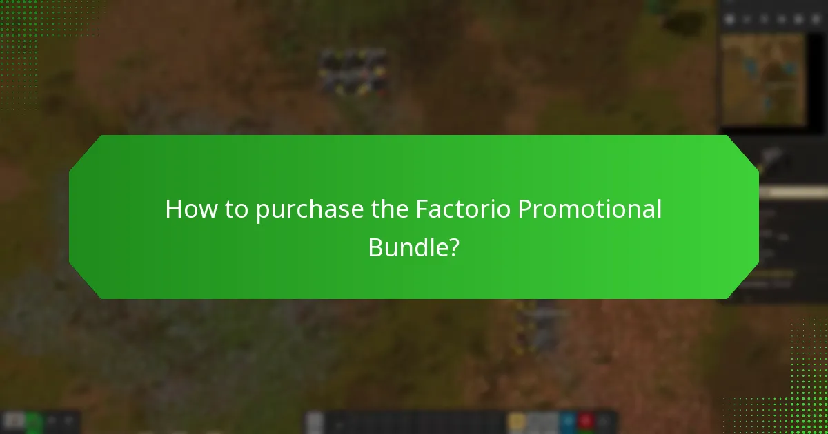 When is the Factorio Promotional Bundle available?