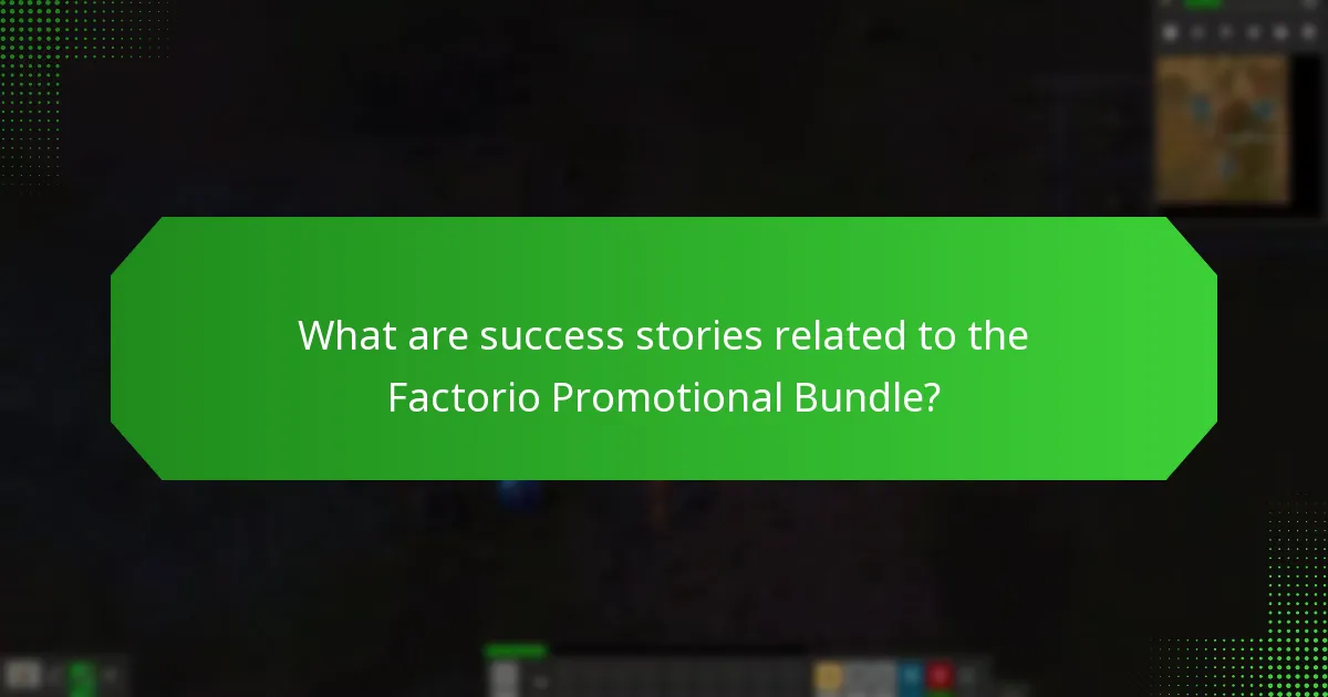 How do players describe their experiences with the Factorio Promotional Bundle?