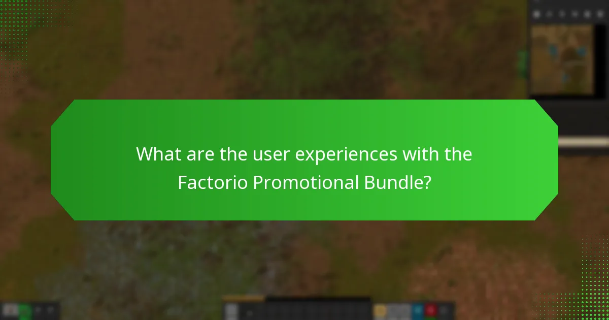 What content is included in the Factorio Promotional Bundle?